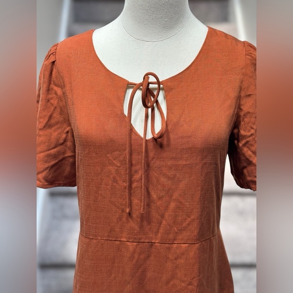 NEW VETTA Capsule The House Dress Haven in Terracotta Sustainable Boho Women’s S - Picture 2 of 15